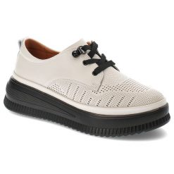Beżowe Półbuty Artiker Stylowe Obuwie Damskie. Brązowe półbuty damskie Artiker, bez wzorów, ze skóry, eleganckie, bez obcasa. Za 219.00 zł.