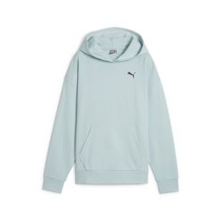 Bluza sportowa damska Puma Better Essentials. Niebieskie bluzy sportowe damskie Puma, na zimę, l, bez wzorów, bez ramiączek, z kapturem. Za 324.00 zł.