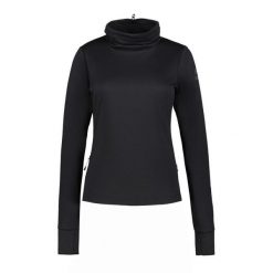 Damska sportowa koszulka z długim rękawem Rukka Multia. Czarne bluzki sportowe damskie RUKKA, bez kołnierzyka, bez ramiączek. Za 197.00 zł.