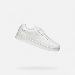 Buty GEOX J ECLYPER BOY Biały. Białe buty fitness męskie Geox, na fitness i siłownię. Za 174.99 zł.