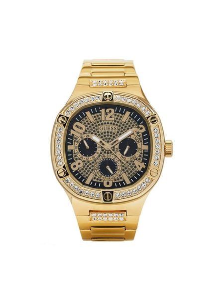 Guess Zegarek Duke GW0576G2 Złoty. Żółte, analogowe zegarki męskie Guess, złote. Za 789.99 zł.