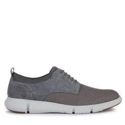 Półbuty Geox. Szare półbuty męskie Geox, bez zapięcia. Za 379.99 zł.