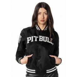 Kurtka przejściowa damska Pitbull Tequila III. Czarne kurtki damskie PITBULL, l, bez wzorów, bez kaptura. Za 259.00 zł.