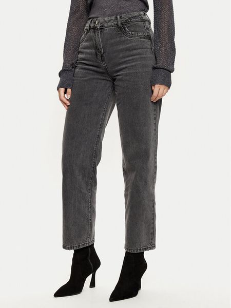 Morgan Sweter 242-MNIGHT Szary Regular Fit. Szare swetry klasyczne damskie Morgan, xs, z wiskozy, bez kołnierzyka. Za 139.99 zł.