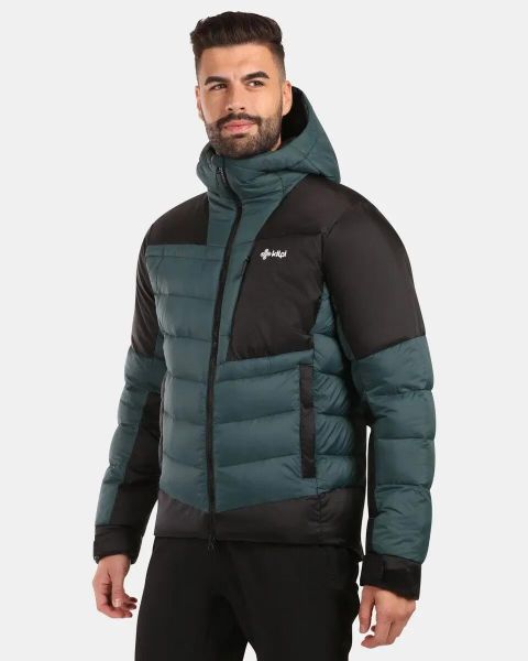 Kurtka puchowa Kilpi Guss. Brązowe kurtki męskie Kilpi, na zimę, m, bez wzorów, z materiału, eleganckie, z kapturem. Za 849.00 zł.