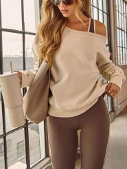 LA Angels Sweter w kolorze beżowym rozmiar: XL. Brązowe swetry klasyczne damskie LA Angels, xl, bez kołnierzyka. Za 152.98 zł.