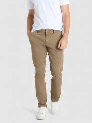 MAC Spodnie chino "Lenny" w kolorze oliwkowym rozmiar: W33/L34. Zielone spodnie materiałowe męskie MAC, z aplikacjami. Za 217.99 zł.