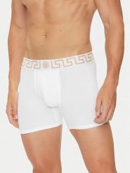 Versace Bokserki AU10028 1A10011 Biały. Białe bokserki męskie Versace, bez wzorów, z bawełny. Za 179.99 zł.