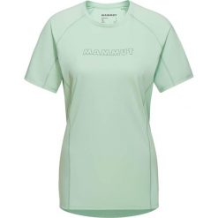 Koszulka sportowa damska Mammut Selun Fl Logo. Zielone bluzki sportowe damskie Mammut, l, bez wzorów, z bawełny, bez ramiączek. Za 345.00 zł.