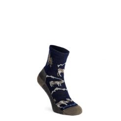 Skarpety merino Smartwool Everyday Horns Clash Crew Socks. Niebieskie skarpetki damskie Smartwool, bez wzorów. Za 92.99 zł.