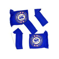 Szalik Chelsea Londyn - pasiak - licencjonowany. Niebieskie szaliki i kominy damskie CHELSEA, bez wzorów. Za 119.90 zł.