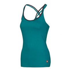 Koszulka do wspinaczki Ocun CORONA TOP LD. Niebieskie t-shirty damskie Ocun, l, bez wzorów, z bawełny, bez kołnierzyka. Za 142.99 zł.