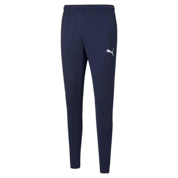 Męskie Treningowe Spodnie Do Biegania TeamRise Poly. Niebieskie spodnie materiałowe męskie Puma, bez wzorów, z materiału. Za 207.99 zł.