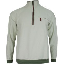 Bluza Beżowa, Sweter Męski, Dekolt z Wysoką Stójką Zapinaną na Zamek -KINGS. Brązowe bluzy bez kaptura męskie Kings, m, bez wzorów, z bawełny, bez kołnierzyka. Za 119.00 zł.