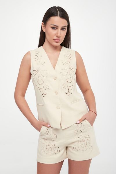 Kamizelka damska lniana TWINSET. Kamizelki damskie Twinset Milano. W wyprzedaży za 1,215.20 zł.