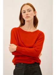 Just Cashmere Kaszmirowy sweter "Rebecca" w kolorze czerwonym rozmiar: L. Czerwone swetry klasyczne damskie Just Cashmere, l, z kaszmiru, bez kołnierzyka. Za 401.25 zł.