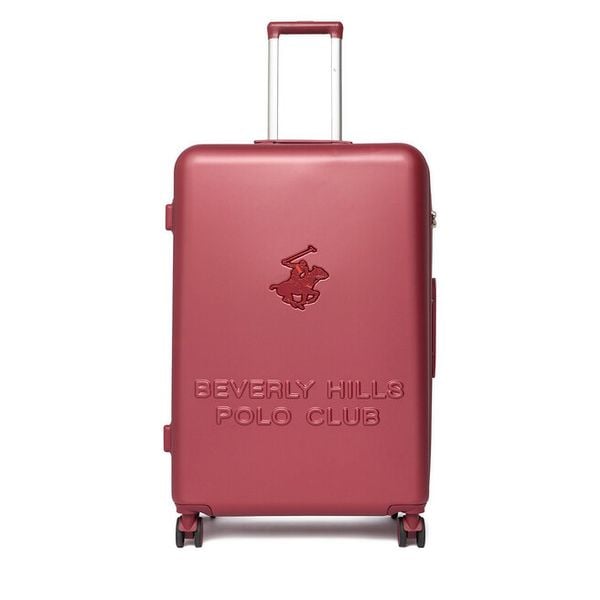 Walizka duża Beverly Hills Polo Club. Czerwone walizki Beverly Hills Polo Club, bez wzorów, duże. Za 399.99 zł.