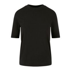 Koszulka damska Urban Classics Classy. Czarne bluzki sportowe damskie Urban Classics, bez kołnierzyka, bez ramiączek. Za 102.00 zł.