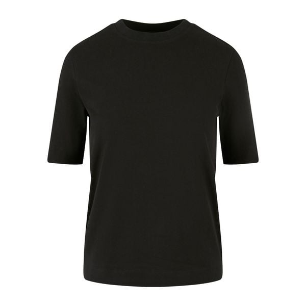 Koszulka damska Urban Classics Classy. Czarne bluzki sportowe damskie Urban Classics, bez kołnierzyka, bez ramiączek. Za 104.00 zł.