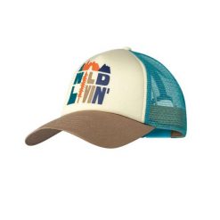 Czapka Trucker Buff Scen. Niebieskie czapki męskie Buff, bez wzorów, z materiału, klasyczne. Za 104.61 zł.