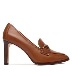 Szpilki LAUREN RALPH LAUREN. Brązowe szpilki Lauren Ralph Lauren, bez wzorów, bez obcasa. Za 709.99 zł.