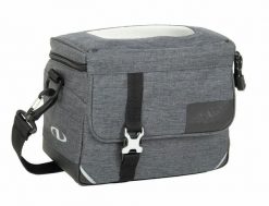 Torba na kierownicę Glenbar. Szare torby męskie na ramię NORCO, z aplikacjami, z materiału, na ramię. Za 369.90 zł.