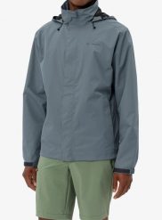 Kurtka przeciwdeszczowa męska Vaude Escape Light Jacket. Niebieskie kurtki męskie Vaude, na zimę, m, bez wzorów, bez kaptura. Za 543.40 zł.
