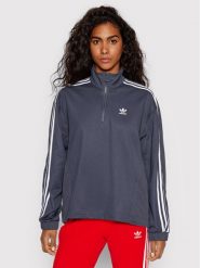 Adidas Bluza adicolor Classics HC4548 Granatowy Relaxed Fit. Niebieskie bluzy bez kaptura damskie Adidas, z bawełny. Za 349.99 zł.