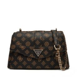 Torebka Guess. Brązowe torebki klasyczne damskie Guess, z aplikacjami, bez dodatków. Za 309.99 zł.