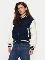 Tommy Jeans Kurtka bomber DW0DW19320 Granatowy Regular Fit. Niebieskie kurtki damskie Tommy Jeans, xl, bez wzorów, z jeansu, bez kaptura. Za 689.99 zł.