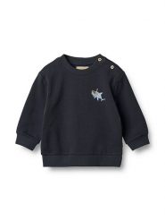 Wheat Bluza "Søren" w kolorze granatowym rozmiar: 86. Niebieskie bluzy i bluzki niemowlęce Wheat, bez wzorów, z bawełny, bez ramiączek, bez kaptura. Za 83.03 zł.