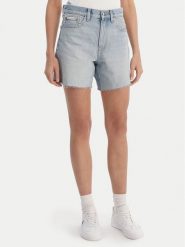 Calvin Klein Jeans Szorty jeansowe LV047F766G Niebieski Relaxed Fit. Niebieskie szorty damskie Calvin Klein Jeans, bez wzorów, z bawełny. Za 369.99 zł.