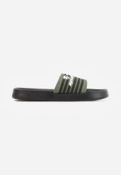 Zielone Klapki Sportowe z Piankowego Materiału Thesedice. Zielone klapki i japonki męskie Born2be, z dresówki. Za 29.99 zł.
