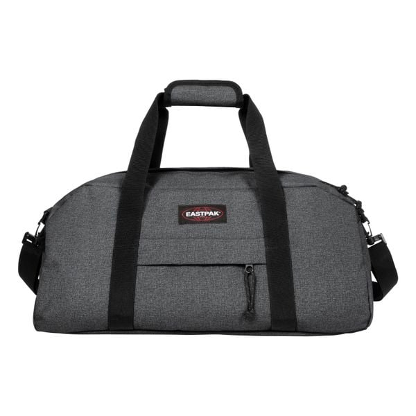 Torba podróżna Eastpak Stand + Black Denim. Czarne torebki klasyczne damskie Eastpak, bez wzorów, z denimu, bez dodatków. Za 255.30 zł.