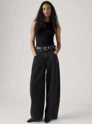 Levi's Dżinsy - Barrel fit - w kolorze czarnym rozmiar: W23/L30. Czarne jeansy damskie Levi's, z podwyższonym stanem. Za 199.95 zł.