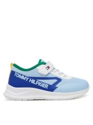 Tommy Hilfiger Sneakersy Low Cut Lace-Up/Velcro Sneaker T1B9-33868-1756 S Niebieski. Niebieskie buty sportowe chłopięce Tommy Hilfiger, z materiału, bez zapięcia. Za 189.99 zł.