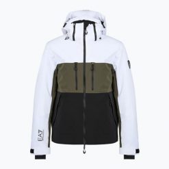 Kurtka narciarska męska EA7 Emporio Armani Ski Kitzbuhel Protectum7 Colorblock. Białe kurtki męskie EA7 Emporio Armani, m, bez wzorów, z syntetyku, bez kaptura, narciarskie. Za 2,132.10 zł.