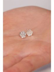 Lodie Silver Srebrne kolczyki-wkrętki z cyrkoniami rozmiar: onesize. Szare kolczyki damskie Lodie Silver, z cyrkonią, srebrne. Za 95.69 zł.