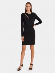 Lauren Ralph Lauren Sukienka koktajlowa 253926430001 Czarny Slim Fit. Czarne sukienki damskie Lauren Ralph Lauren, bez wzorów, z syntetyku, wizytowe, bez kołnierzyka, bez ramiączek. Za 719.99 zł.