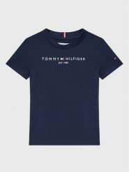 Tommy Hilfiger T-Shirt Essential KS0KS00210 M Granatowy Regular Fit. Niebieskie t-shirty chłopięce Tommy Hilfiger, bez wzorów, z bawełny, bez ramiączek. Za 79.99 zł.