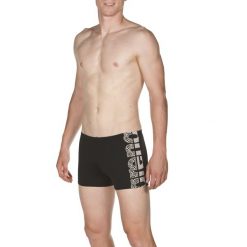 Kąpielówki męskie spodenki na basen do pływania Arena Equilibrium. Czarne kąpielówki męskie Arena, m, bez wzorów, z materiału, na fitness i siłownię. Za 131.98 zł.