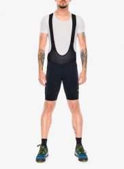 Spodenki rowerowe z wkładką CMP Zyloft Bib. Czarne szorty męskie CMP, bez wzorów, z elastanu. Za 269.49 zł.