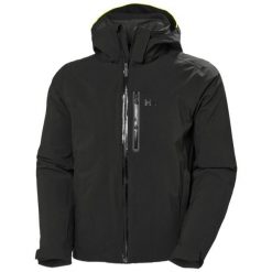 Kurtka narciarska Helly Hansen Swift Stretch. Czarne kurtki męskie Helly Hansen, m, bez wzorów, bez kaptura, narciarskie. W wyprzedaży za 1,366.00 zł.