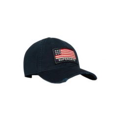 Damska czapka z daszkiem Superdry. Niebieskie czapki z daszkiem damskie Superdry., bez wzorów. Za 124.45 zł.