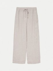 Vero Moda Spodnie materiałowe Linn 10305091 Szary Loose Fit. Szare spodnie materiałowe damskie Vero Moda, bez wzorów, ze lnu. Za 119.99 zł.