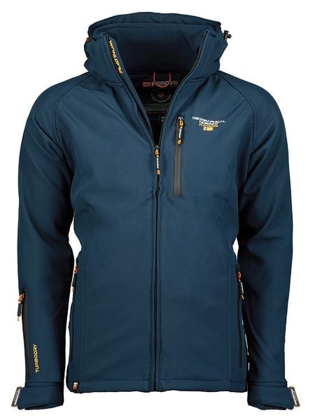 Canadian Peak Kurtka softshellowa "Tabooeak" w kolorze granatowym rozmiar: L. Niebieskie kurtki outdoor męskie Canadian Peak, l, bez wzorów, z polaru, bez kaptura. Za 240.43 zł.