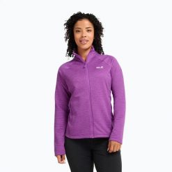 Bluza polarowa damska Jack Wolfskin Anytrail Full Zip. Czerwone bluzy bez kaptura damskie Jack Wolfskin, l, z materiału. Za 399.99 zł.