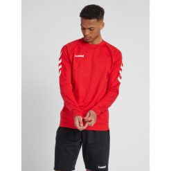 Bluza do piłki ręcznej męska Hummel Go Cotton Sweatshirt. Czerwone bluzy bez kaptura męskie HUMMEL, m. Za 89.00 zł.
