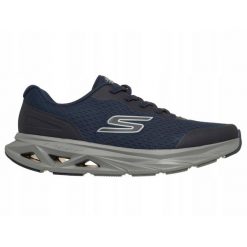 BUTY na co dzień męskie SKECHERS GLIDE-STEP wsuwane sportowe. Niebieskie buty sportowe na co dzień męskie Skechers, bez zapięcia. Za 339.00 zł.