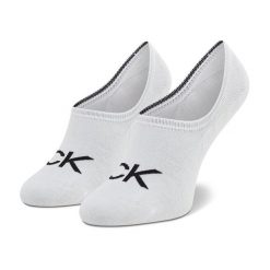 Stopki Calvin Klein. Białe skarpetki damskie CALVIN KLEIN, bez wzorów. Za 29.99 zł.